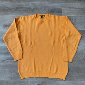 Vintage Saks Fifth Avenue Men M Silk Cashmere Sweater Crewneck Made In Scotland